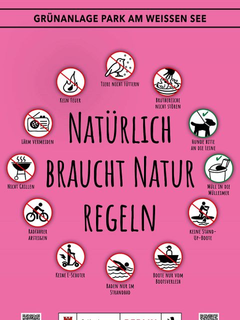 Plakat Parkregeln