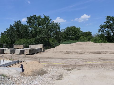 Baustelle des Parktheaters im Jonny-K.-Aktivpark