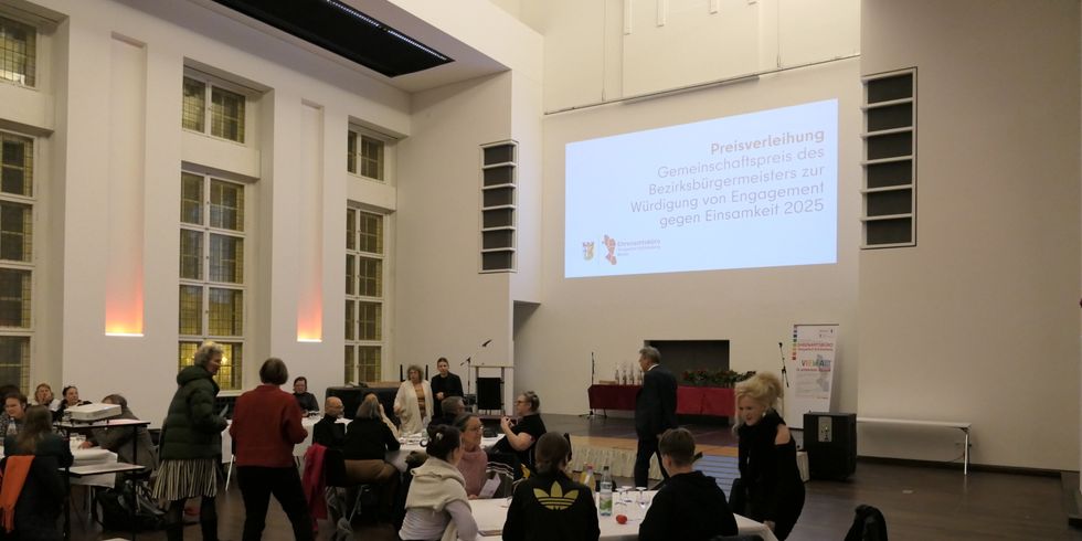 Veranstaltungsraum der Preisverleihung