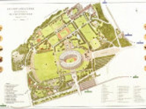 Überblicksplan Olympiagelände (Bild: Landesdenkmalamt Berlin, Archiv)