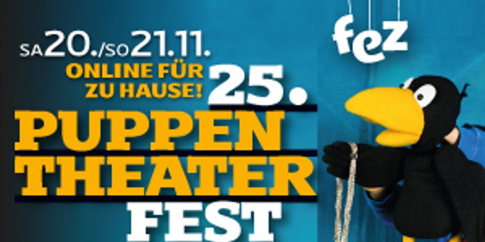Plakat des 25. Puppentheaterfests im FEZ