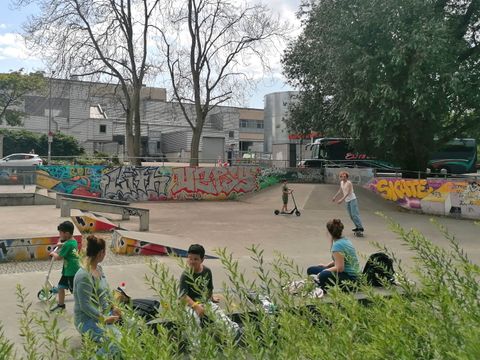 Der Skatepark ist ein beliebter Treffpunkt im Märkischen Viertel