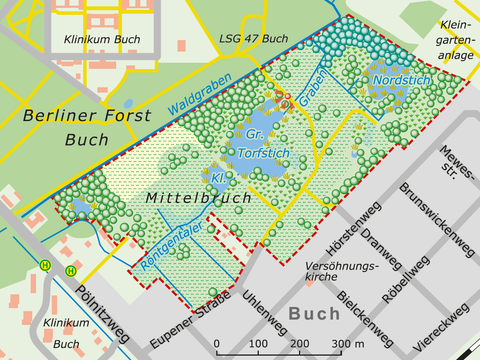 Karte des NSG (Bild: SenUMVK)