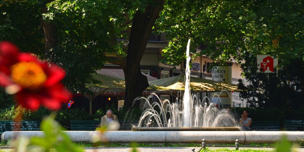 Springbrunnen am Ludwigkirchplatz