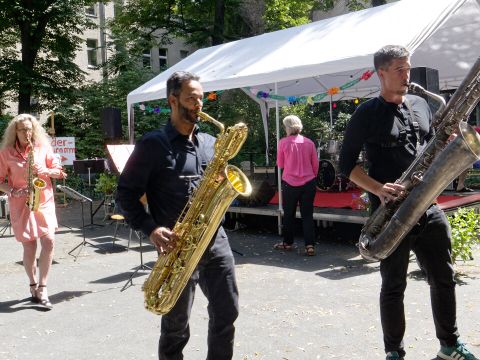 Sommerfest 2024: Saxophon-Ensemble (Bild: Adib Fricke)