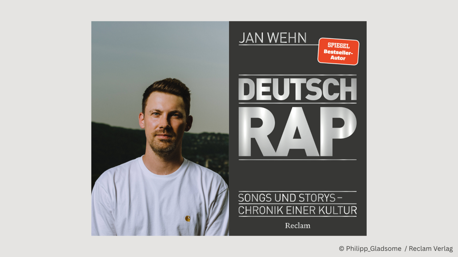 Buchcover mit Autorenfoto