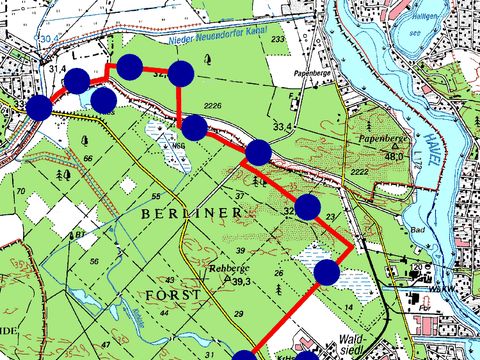 Wanderkarte (Bild: Berliner Forsten)