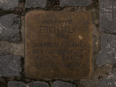 Stolperstein Erich Wilk, 22.07.2012