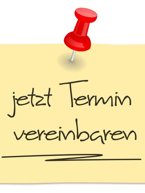 Notizzettel Termin vereinbaren