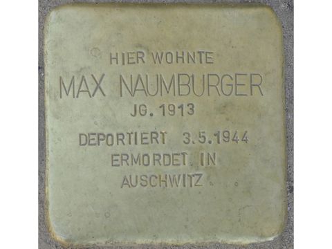 Stolperstein Max Naumburger