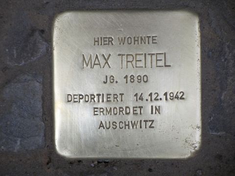 Stolperstein Max Treitel (Bild: Stolpersteine-Initiative CW, Siebold)