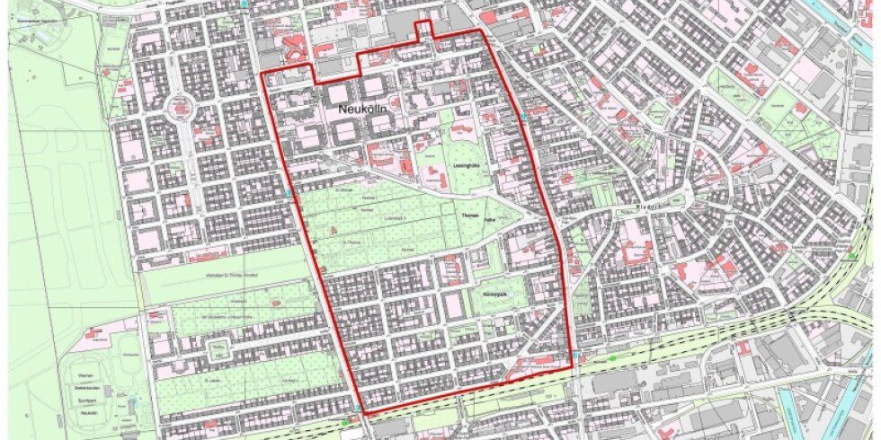 Bild der Abgrenzung der Körnerpark