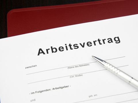 Muster-Formular Arbeitsvertrag