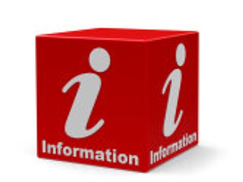 Roter Informationswürfel
