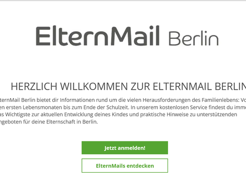Anmeldung Elternmail Berlin
