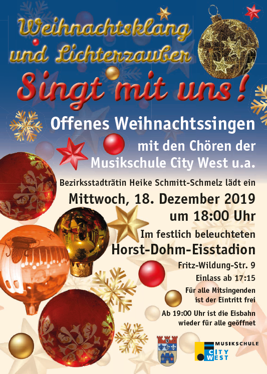 Weihnachtssingen-Plakat