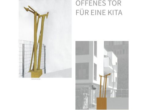 Entwurf: „Offenes Tor für eine Kita“ von Pomona Zipser (Bild: Pomona Zipser)