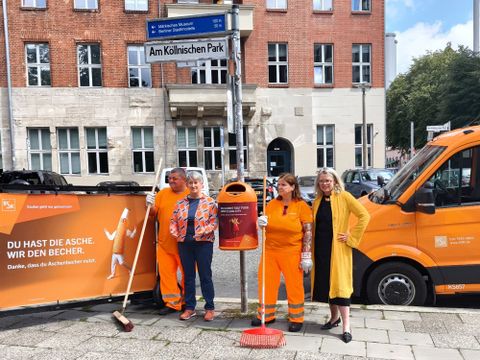 Pressetermin zur Sauberkeitskampagne 2025 der Berliner Stadtreinigung (BSR)