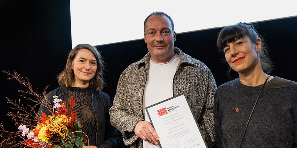 Ilka Winkler, Leif Greinus und Anna Jung (Verlag Voland & Quist)