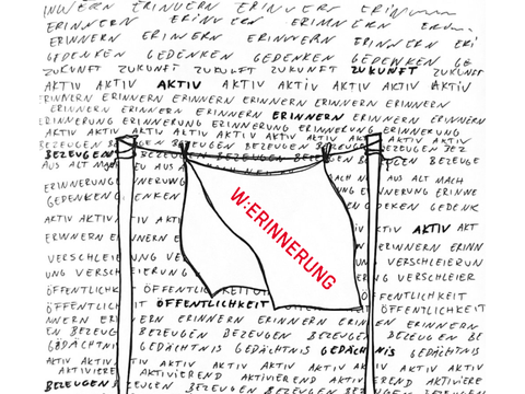 flyer für das theater werinnerung von der theatergruppe fluxfluid - alle infos stehen auch im text