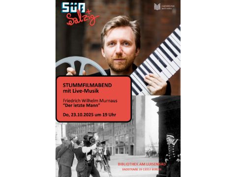 Filmplakat zum Stummfilmabend