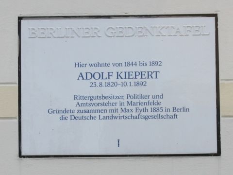 Gedenktafel Adolf Kiepert