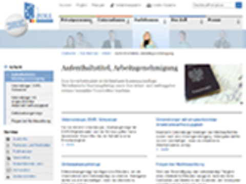 Screenshot der Webseite des Zolls