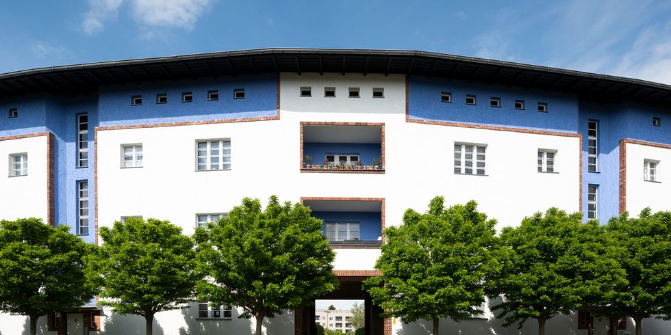 Toreingang zur Hufeisensiedlung am Lowise-Reuter-Ring