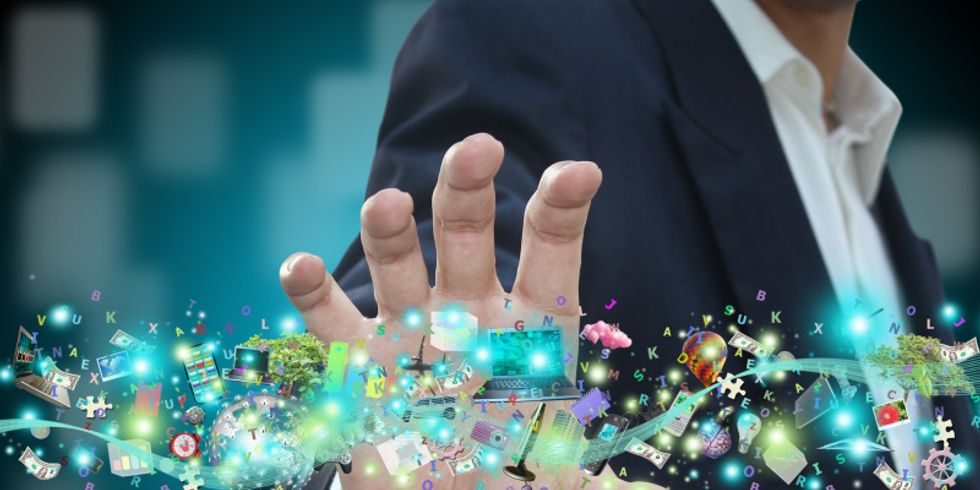 #48366347 - Man holding object