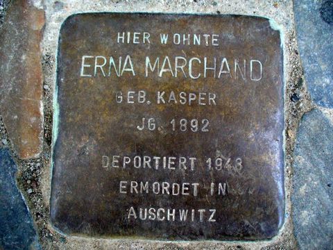 Stolperstein für Erna Marchand
