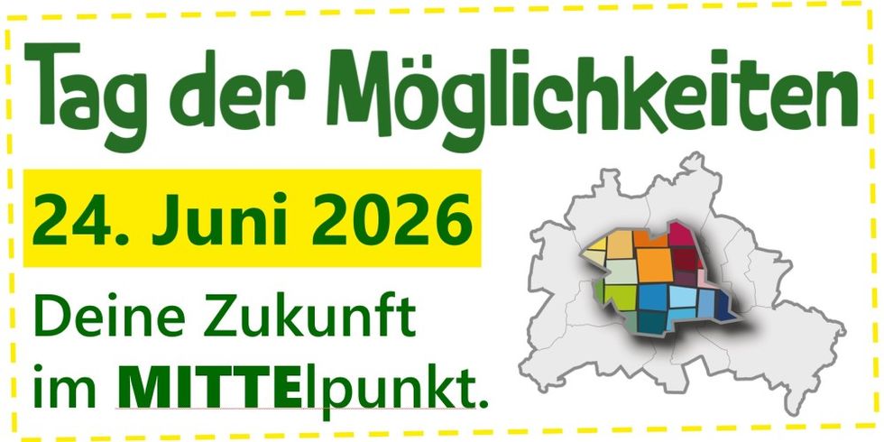Tag der Möglichkeiten im Jobcenter Berlin Mitte am 24. Juni 2026 von 10-14 Uhr
