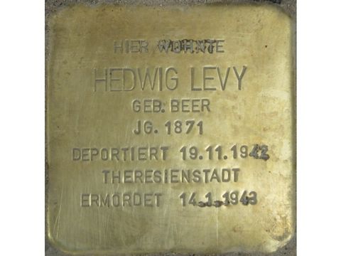 Stolperstein Hedwig Levy (Bild: Stolpersteine-Initiative CW, Hupka)