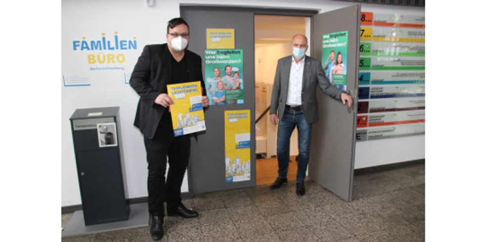 Michael Grunst und Rainer Zeddies im Jugendamt
