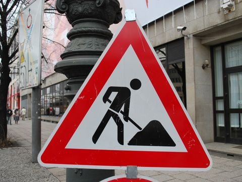 Baustellen-Schild