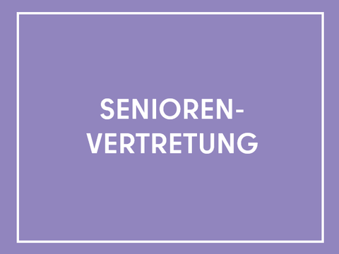 Teaser mit der Aufschrift Seniorenvertretung