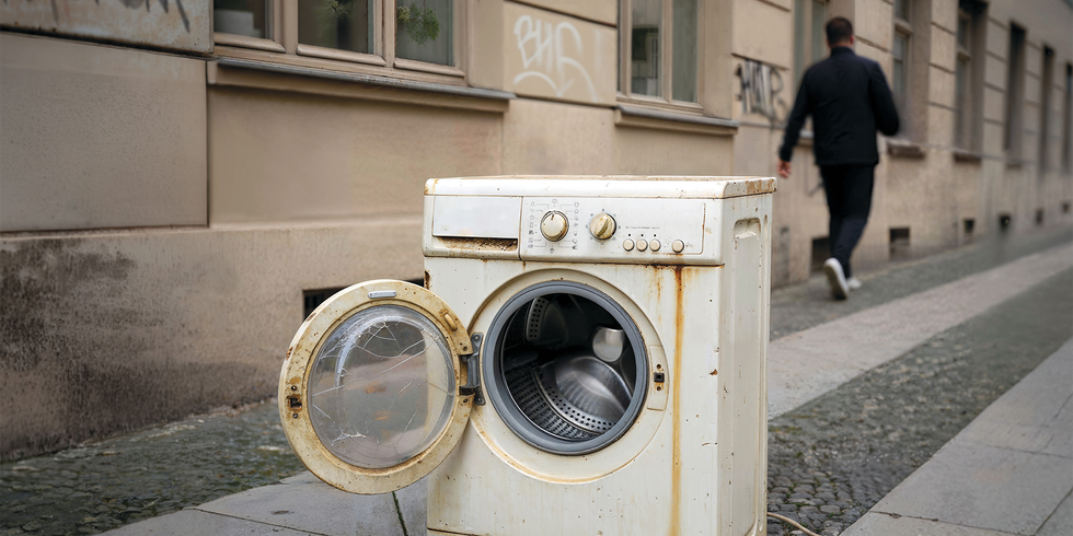 Stadtsauberkeit: Motiv DEFEKTA Waschmaschine bis zu 15.000 €