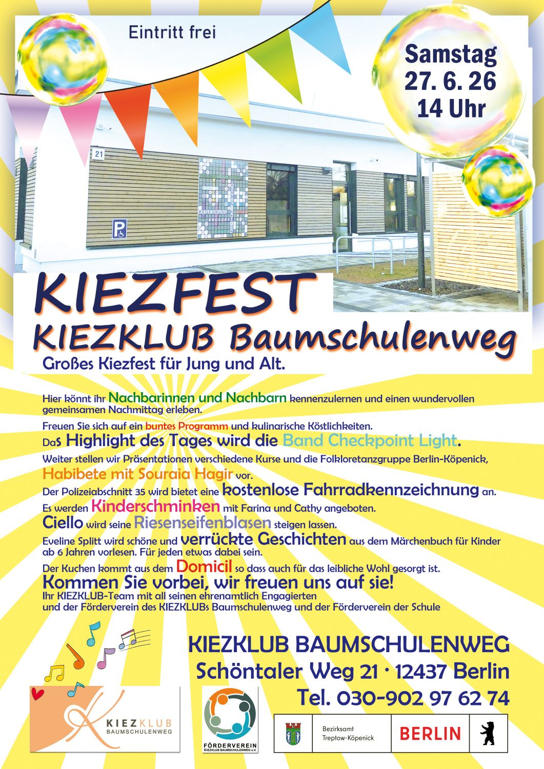 Plakat Kiezfest BSW