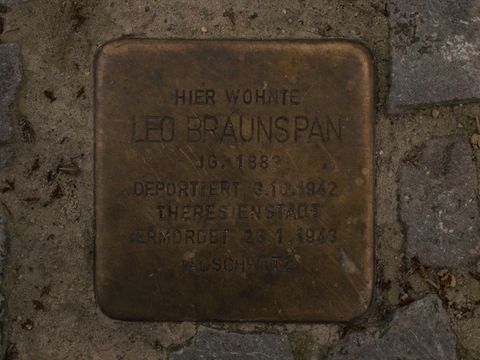 Stolperstein Leo Braunspan, 22.07.2012