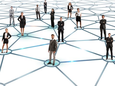 Menschen im Netzwerk