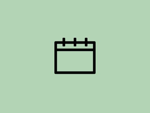 Symbol Notizblock vor grünem Hintergrund