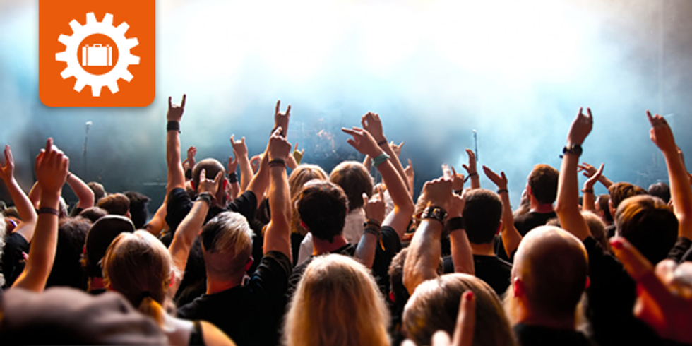 Silhouette eines Konzerts