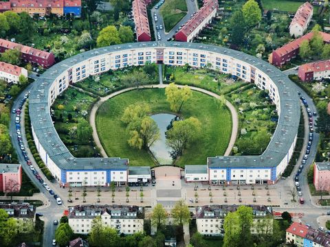 Hufeisensiedlung Vogelperpektive
