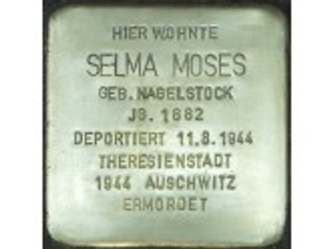 Stolperstein Selma Moses (Bild: Stolpersteine-Initiative, H.-J. Hupka)