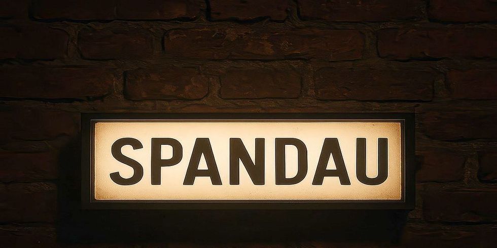 Spandau als beleuchtete Grundstücksnummer
