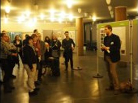 Ausstellungeröffnung zur Neugestaltung des Rudolfplatzes mit Florian Schmidt