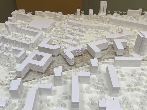 Städtebauliches Modell des Quartiers an der Franz-Künstler-Straße