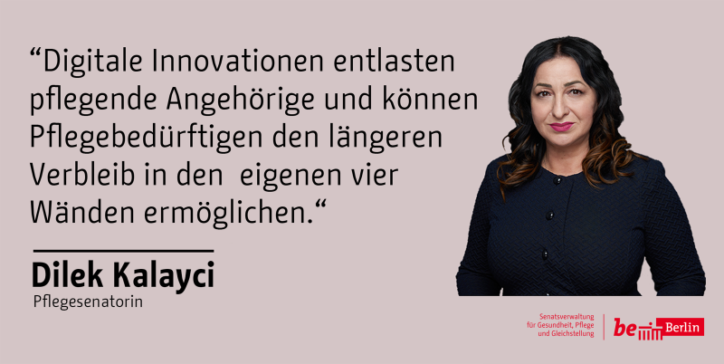 Zitat von Frau Senatorin Kalayci über den Mehrwert digitaler Innovationen