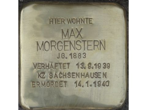 Stolperstein für Max Morgenstern