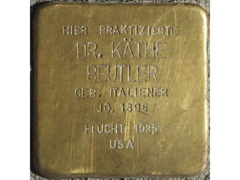 Stolperstein Dr. Käthe Beutler (Bild: Stolpersteine-Initiative CW, Hupka)