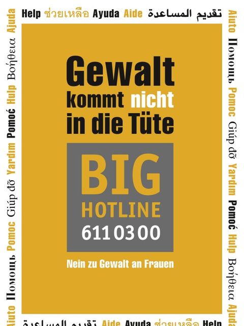 Logo "Gewalt kommt nicht in die Tüte"